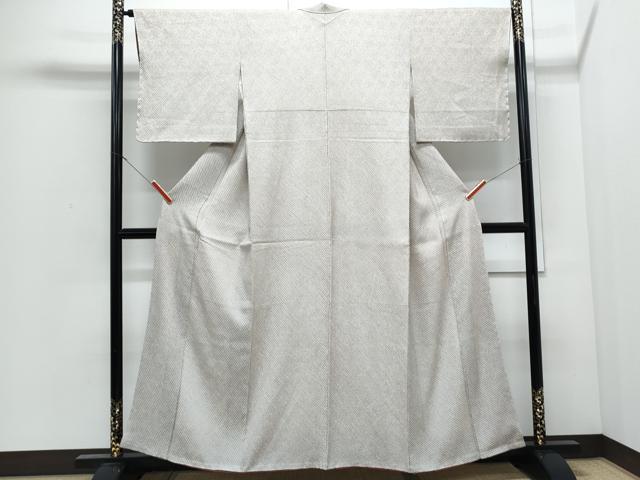 平和屋着物●大変加工の良い総絞り小紋　正絹　逸品　CABI1476th