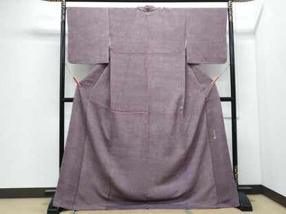 平和屋着物●江戸小紋　作家物　鮫小紋柄　鬼しぼ縮緬　ロング丈　正絹　逸品　CABI1478th