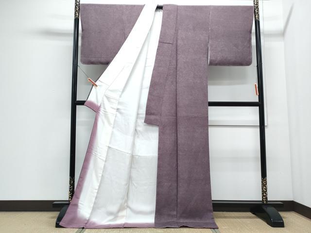 平和屋着物●江戸小紋　作家物　鮫小紋柄　鬼しぼ縮緬　ロング丈　正絹　逸品　CABI1478th