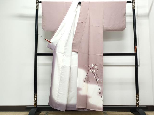 平和屋着物●京縫　月聖子　訪問着　総刺繍　枝花文　暈し染め　正絹　逸品　CABI1485th