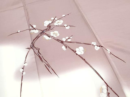 平和屋着物●京縫　月聖子　訪問着　総刺繍　枝花文　暈し染め　正絹　逸品　CABI1485th
