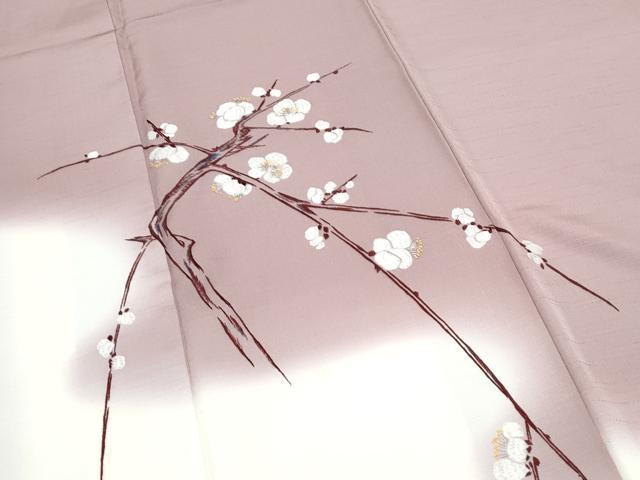 平和屋着物●京縫　月聖子　訪問着　総刺繍　枝花文　暈し染め　正絹　逸品　CABI1485th