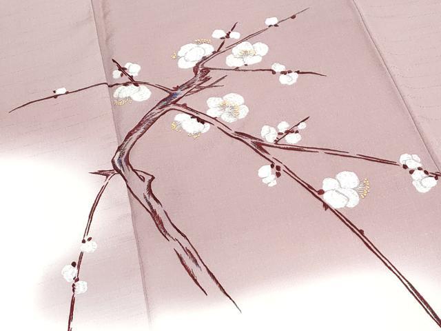 平和屋着物●京縫　月聖子　訪問着　総刺繍　枝花文　暈し染め　正絹　逸品　CABI1485th