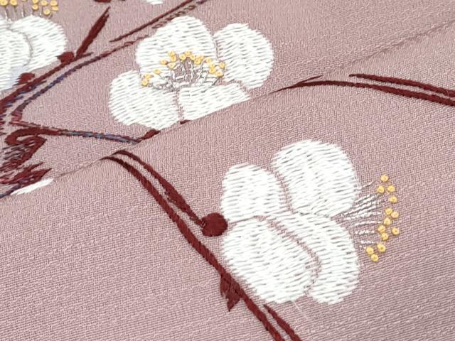 平和屋着物●京縫　月聖子　訪問着　総刺繍　枝花文　暈し染め　正絹　逸品　CABI1485th