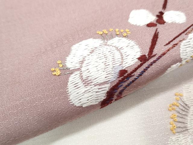 平和屋着物●京縫　月聖子　訪問着　総刺繍　枝花文　暈し染め　正絹　逸品　CABI1485th