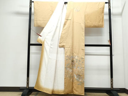 平和屋着物●訪問着　総刺繍　鉾　人物風景文　暈し染め　正絹　逸品　CABI1488th