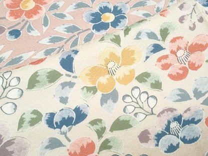平和屋着物●訪問着　草花文　暈し染め　正絹　逸品　CABI1491th