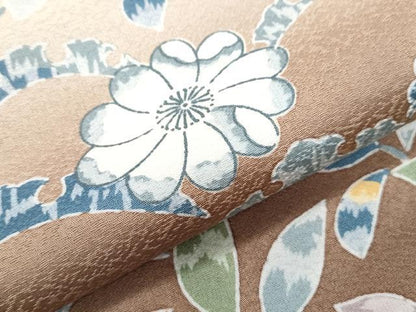 平和屋着物●訪問着　草花文　暈し染め　正絹　逸品　CABI1491th