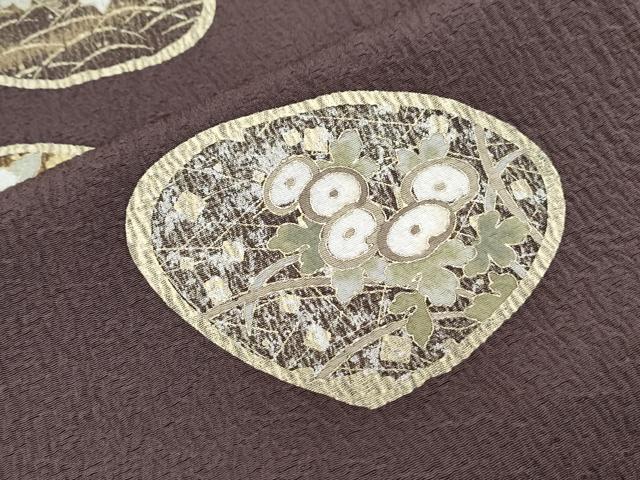 平和屋着物●訪問着　貝合せ花文　金彩　やまと誂製　正絹　逸品　CABI1494th