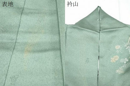 平和屋着物●訪問着　絞り　草花文　金銀彩　正絹　逸品　CABI1496th