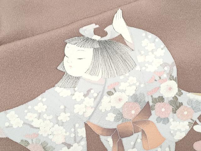 平和屋着物●訪問着　童子遊び　暈し染め　正絹　逸品　CABI1498th