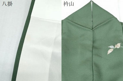 平和屋着物●訪問着　草花文　暈し染め　金銀彩　正絹　逸品　CABI1502th