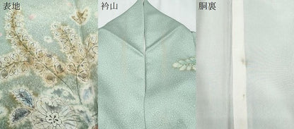 平和屋着物●染色作家　田中良和　訪問着　辻が花　暈し染め　金通し地　正絹　逸品　CABI1508th