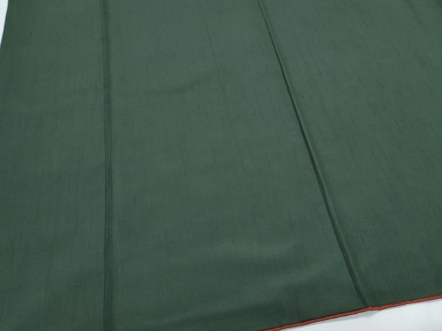 平和屋着物●上質な紬　色無地　虫襖色　正絹　逸品　CABI1512th