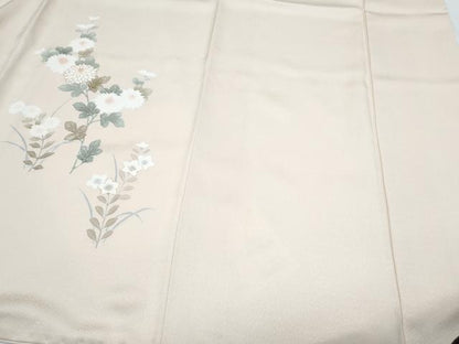 平和屋着物●訪問着　孔雀花文　金彩　正絹　逸品　CABI1513th