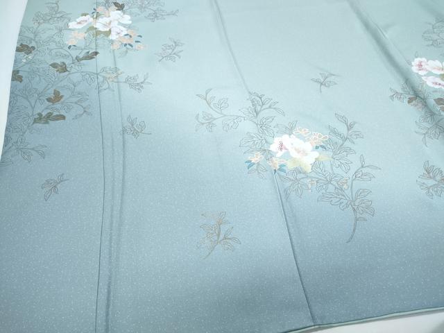 平和屋着物●訪問着　作家物　草花文　暈し染め　金彩　正絹　逸品　未使用　CABI1516th