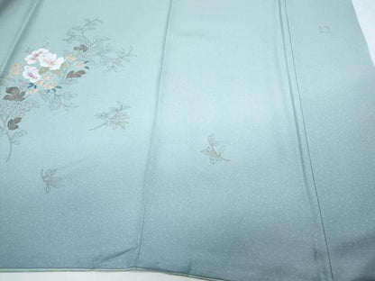 平和屋着物●訪問着　作家物　草花文　暈し染め　金彩　正絹　逸品　未使用　CABI1516th