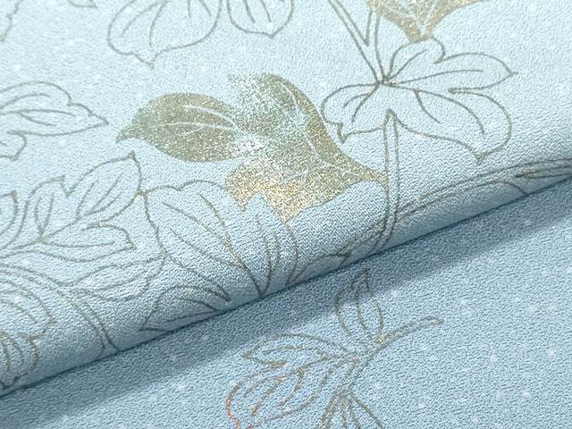 平和屋着物●訪問着　作家物　草花文　暈し染め　金彩　正絹　逸品　未使用　CABI1516th