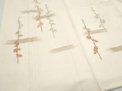 平和屋着物●訪問着　刺繍　枝花文　金彩　正絹　逸品　CABI1522th