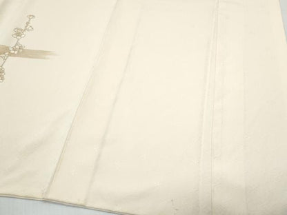 平和屋着物●訪問着　刺繍　枝花文　金彩　正絹　逸品　CABI1522th