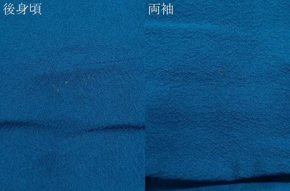 平和屋着物●染色作家　斉藤三才　色無地　藍色　正絹　逸品　CABI1526th