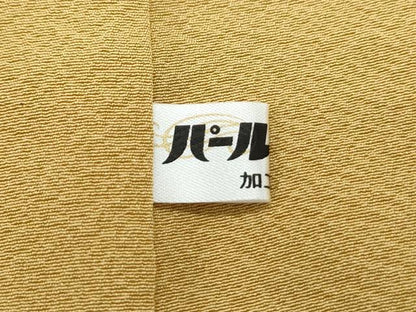 平和屋着物●上質な色無地　黄朽葉色　正絹　逸品　未使用　CABI1530th