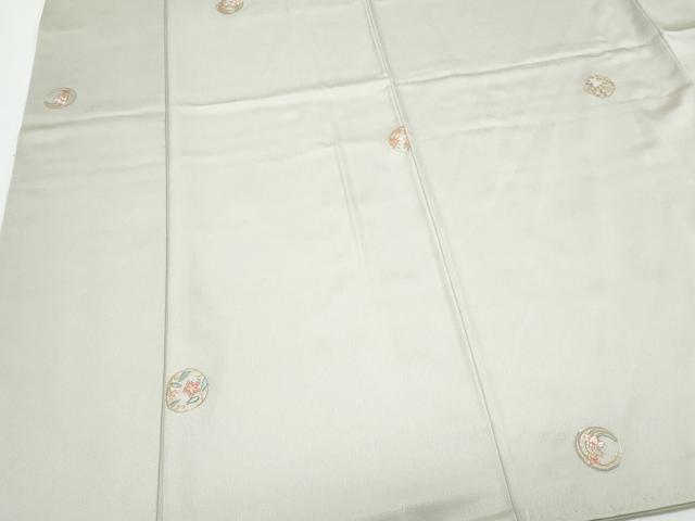 平和屋着物●上質な小紋　刺繍　花丸文　金彩　正絹　逸品　CABI1533th