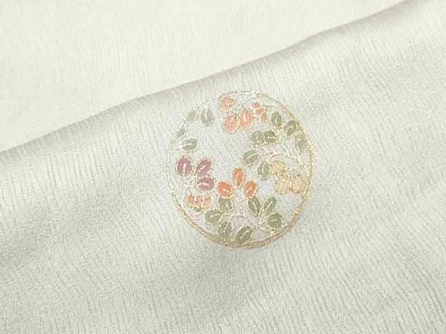 平和屋着物●上質な小紋　刺繍　花丸文　金彩　正絹　逸品　CABI1533th
