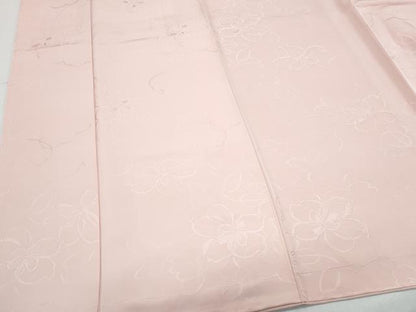 平和屋着物●上質な色無地　舞花地紋　虹色　正絹　逸品　未使用　CABI1535th
