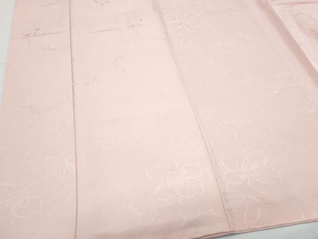 平和屋着物●上質な色無地　舞花地紋　虹色　正絹　逸品　未使用　CABI1535th