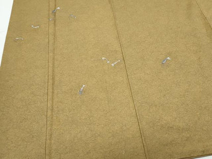 平和屋着物●訪問着　紬地　総刺繍　海老　正絹　逸品　CABI1536th