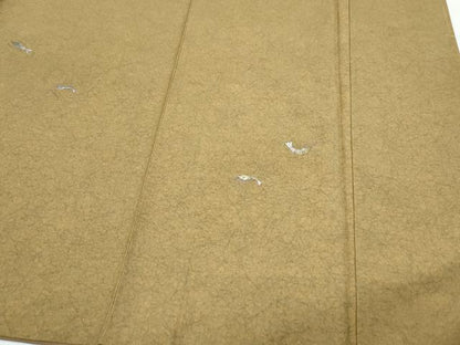 平和屋着物●訪問着　紬地　総刺繍　海老　正絹　逸品　CABI1536th