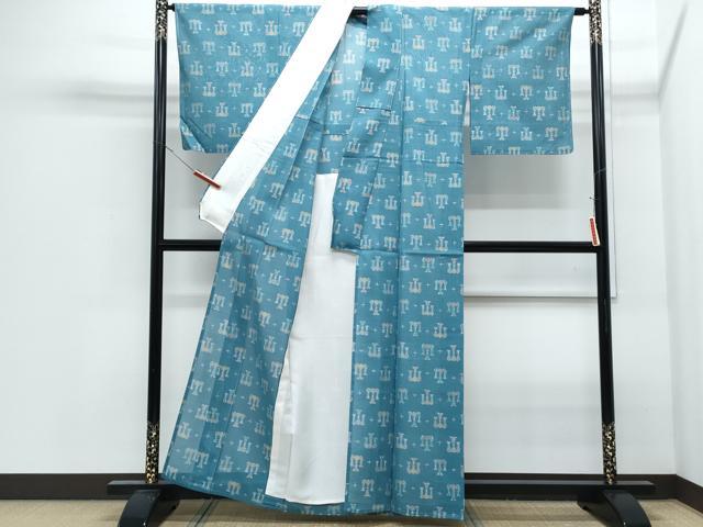 平和屋着物＊夏物　銀座　志ま亀　紗紬　吉祥文　たとう紙付き　正絹　逸品　CABI1549th