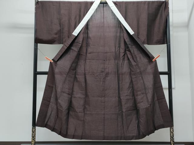 平和屋着物＊夏物　男性　銀座もとじ　長襦袢　本場小千谷縮　プラチナボーイ　霞文　たとう紙付き　麻　逸品　CABI1551th