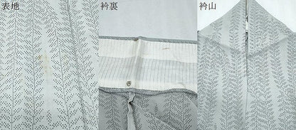 平和屋着物＊夏物　本場大島紬　夏大島　草葉文　正絹　逸品　CABI1552th