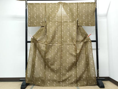 平和屋着物●夏物　本場琉球絣　夏琉球　ロング丈　正絹　逸品　CABI1555th