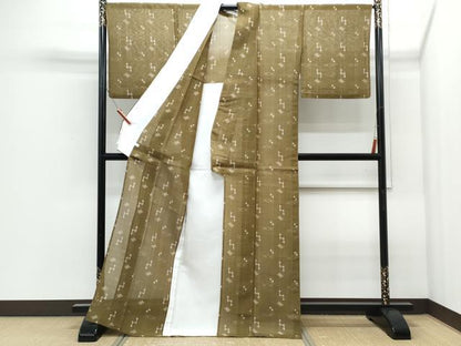 平和屋着物●夏物　本場琉球絣　夏琉球　ロング丈　正絹　逸品　CABI1555th