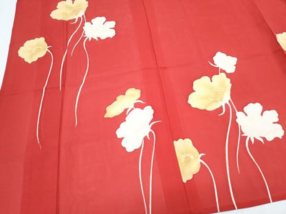 平和屋着物＊夏物　訪問着　絽　草花文　正絹　逸品　CABI1558th