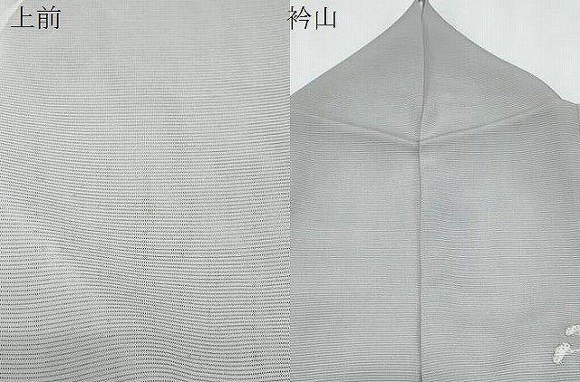 平和屋着物＊夏物　訪問着　絽　刺繍　草花文　銀彩　正絹　逸品　CABI1560th