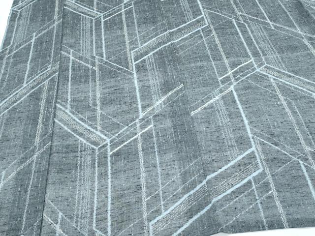 平和屋着物＊夏物　紬　抽象文様　正絹　逸品　CABI1562th