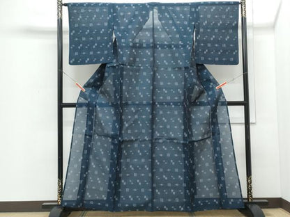 平和屋着物＊夏物　本場琉球絣　夏琉球　正絹　逸品　CABI1564th