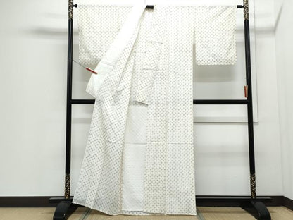平和屋着物＊夏物　小紋　絽　総絞り　正絹　逸品　未使用　CABI1565th