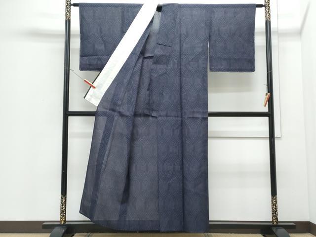 平和屋着物＊夏物　本場大島紬　夏大島　吉祥文　正絹　逸品　未使用　CABI1568th