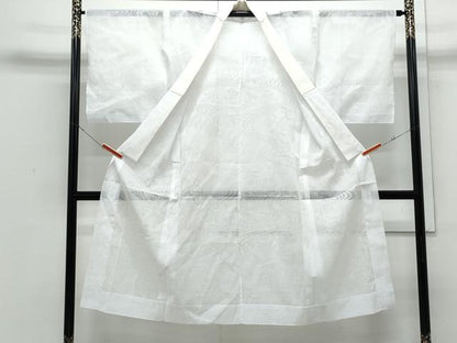 平和屋着物＊夏物　長襦袢　流水花紋紗　洗える着物　CABI1569th