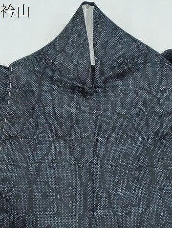 平和屋着物＊夏物　重要無形文化財　本場宮古上布　吉祥花文　苧麻　逸品　CABI1572th