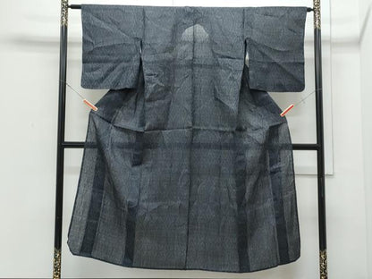 平和屋着物＊夏物　重要無形文化財　本場宮古上布　吉祥花文　苧麻　逸品　CABI1572th