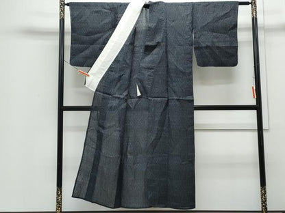 平和屋着物＊夏物　重要無形文化財　本場宮古上布　吉祥花文　苧麻　逸品　CABI1572th