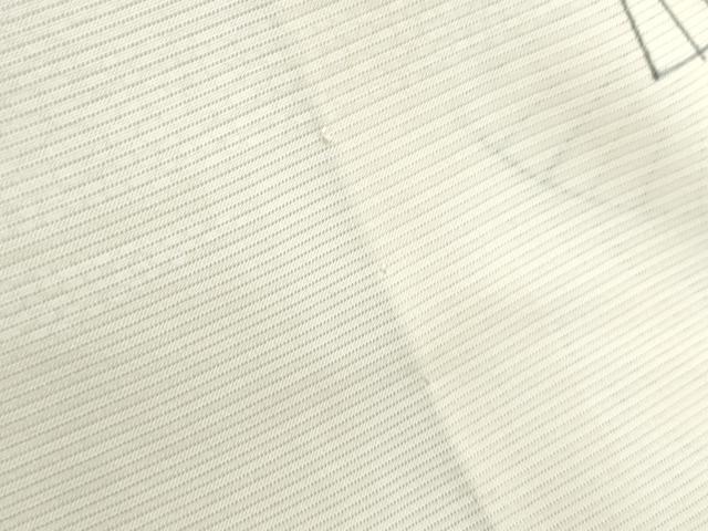 平和屋着物＊夏物　小紋　絽　扇面花文　正絹　逸品　CABI1575th