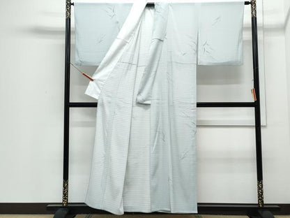 平和屋着物＊夏物　小紋　絽縮緬　いなほ　洗える着物　CABI1579th