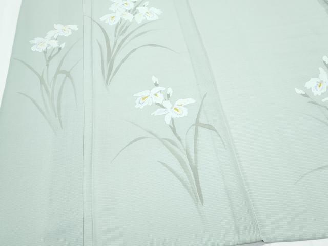 平和屋着物＊夏物　訪問着　手描き　絽　草花文　正絹　逸品　CABI1580th